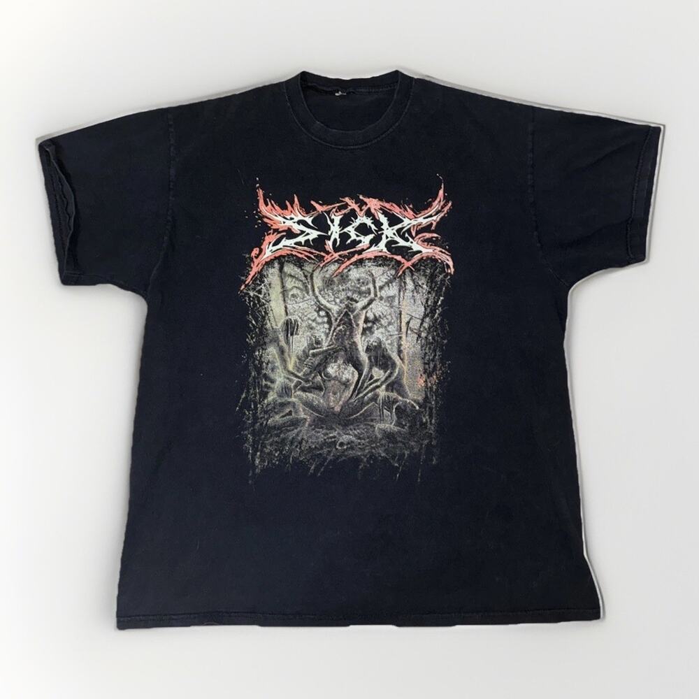 Sick Metal Band T-Shirt Black XL 22x27 Permeated Records